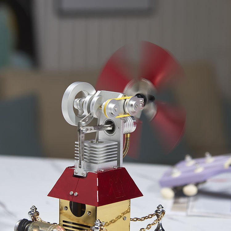 Power Big Windmill Generator Model – External Combustion Engine Physics Puzzle Gift
