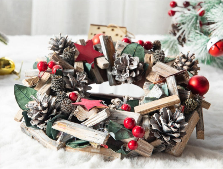 Nordic Porvoo Christmas Garland & Tree – Silver & Red Holiday Decorations | Pixel & Parcel Co.