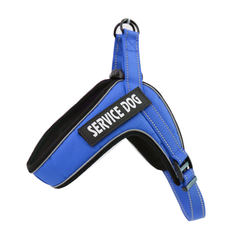 Custom Breathable Dog Harness Vest with Reflective Strip & Metal Buckle