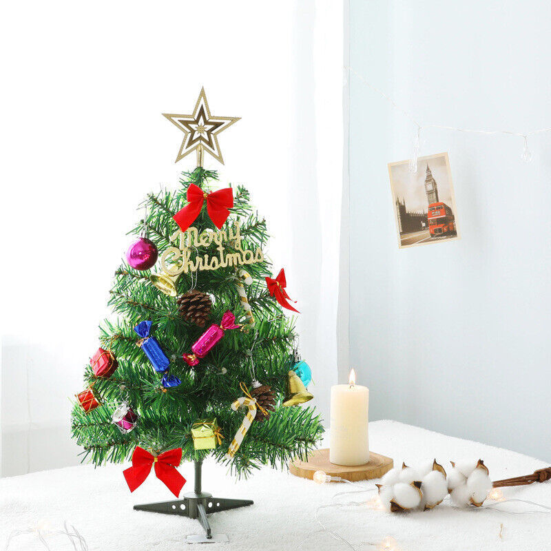 Tabletop Mini Christmas Tree with LED Lights – Artificial Small Holiday Ornament | Pixel & Parcel Co.