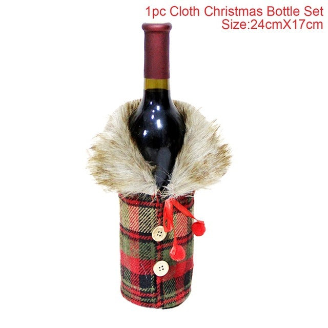 Christmas Wine Bottle Socks – Festive Holiday Decorations