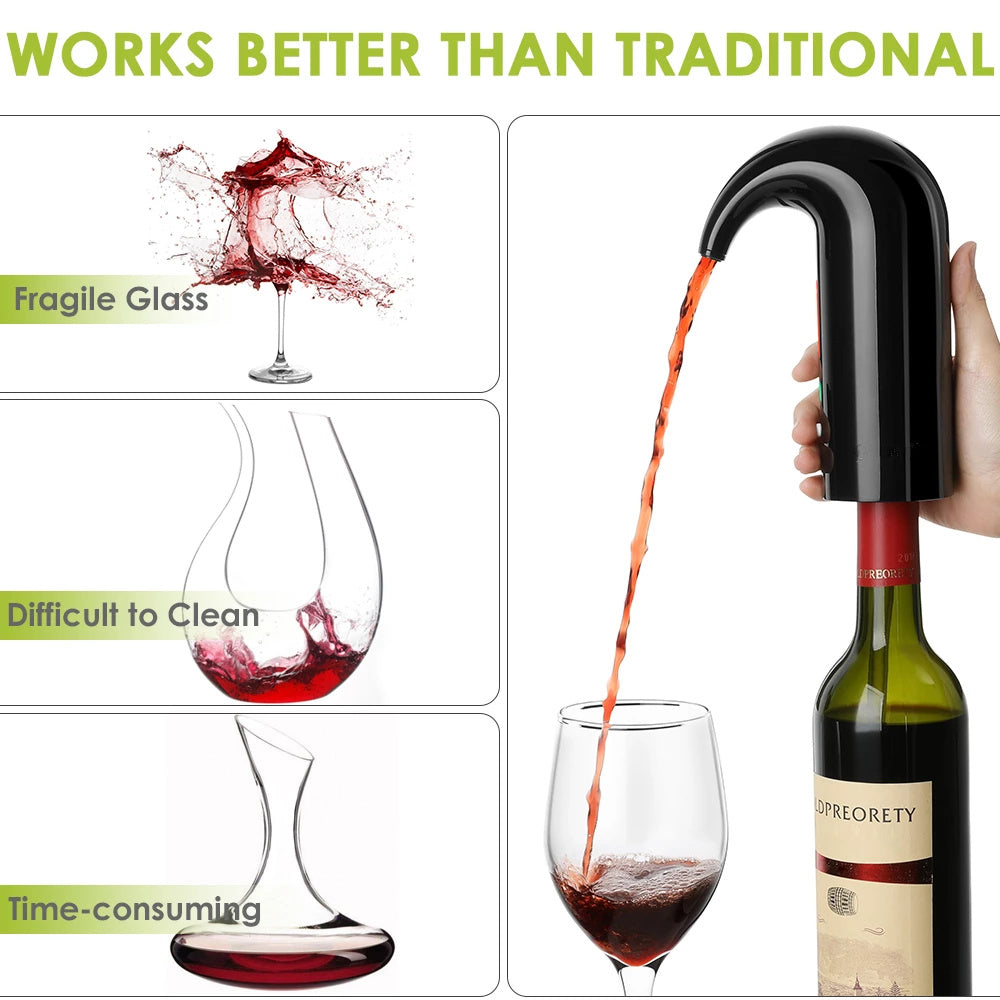 Portable Electric Wine Pourer – Smart Automatic Wine Decanter