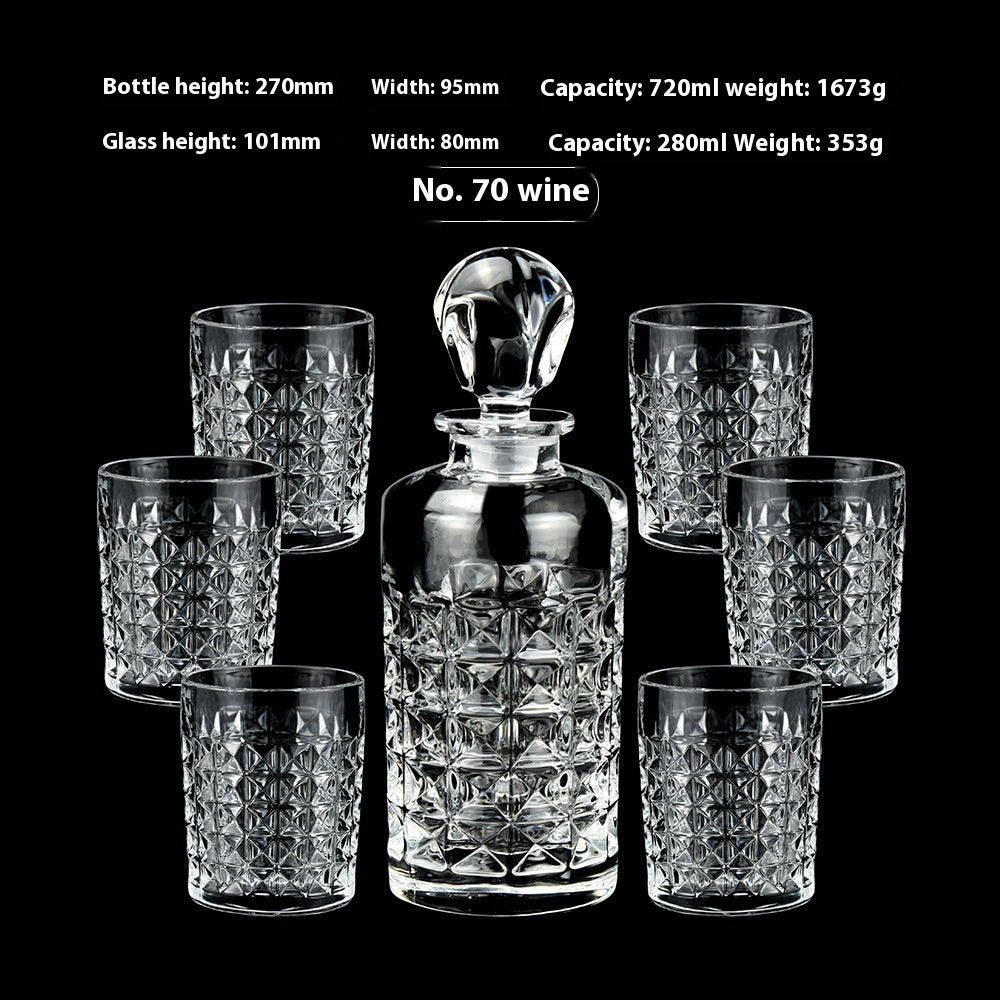 Creative Whiskey Glass Set – Flowering Crystal Liquor Glasses (201–300ml)