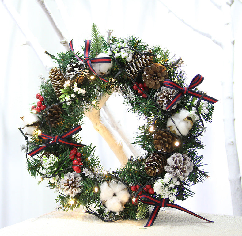 Christmas Wreath Ornaments – 30cm & 40cm Festive Door Decoration | Pixel & Parcel Co.