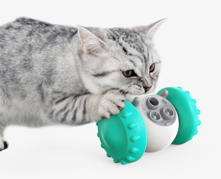 Interactive Balance Car Pet Toy – Slow Food Smart Feeding Toy for Cats & Dogs