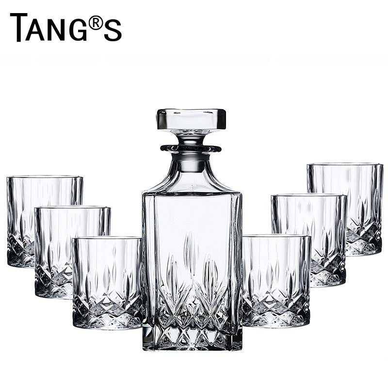 Creative Whiskey Glass Set – Flowering Crystal Liquor Glasses (201–300ml)