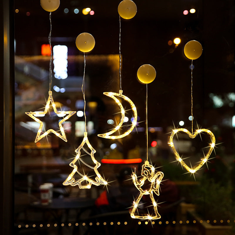 Star String Curtain Lights – LED Christmas Snowman & Tree Holiday Decoration | Pixel & Parcel Co.