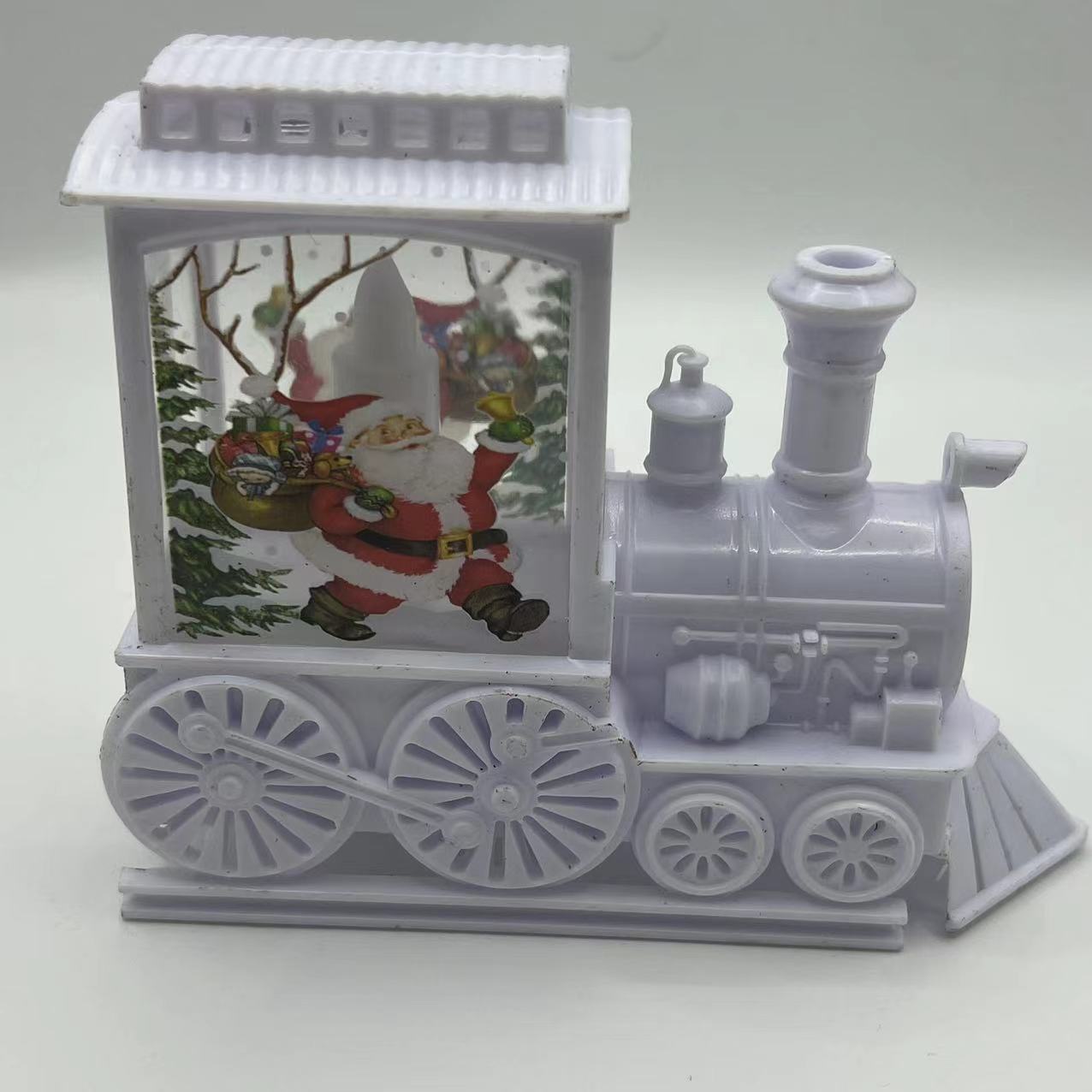 Retro Train LED Night Light – Glowing Christmas Plastic Decoration | Pixel & Parcel Co.