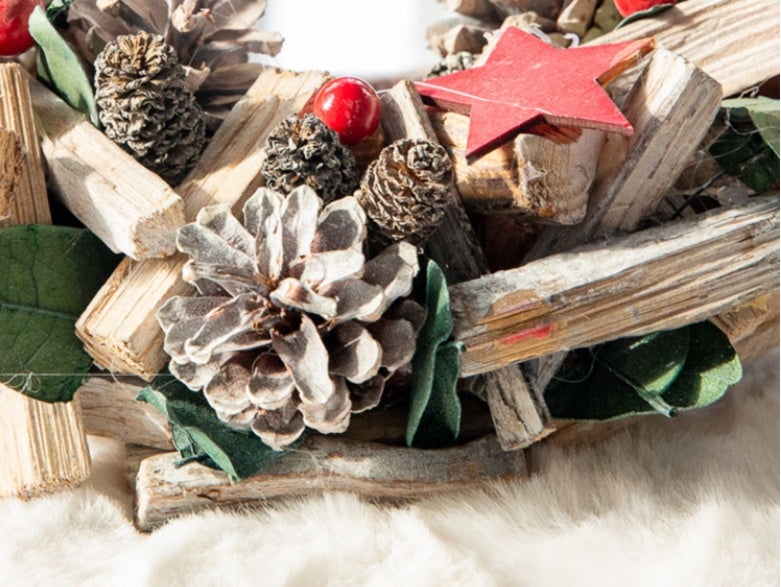 Nordic Porvoo Christmas Garland & Tree – Silver & Red Holiday Decorations | Pixel & Parcel Co.