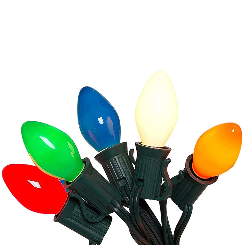Colourful LED Christmas String Lights – Retro C9 Bulb Holiday Decoration | Pixel & Parcel Co.