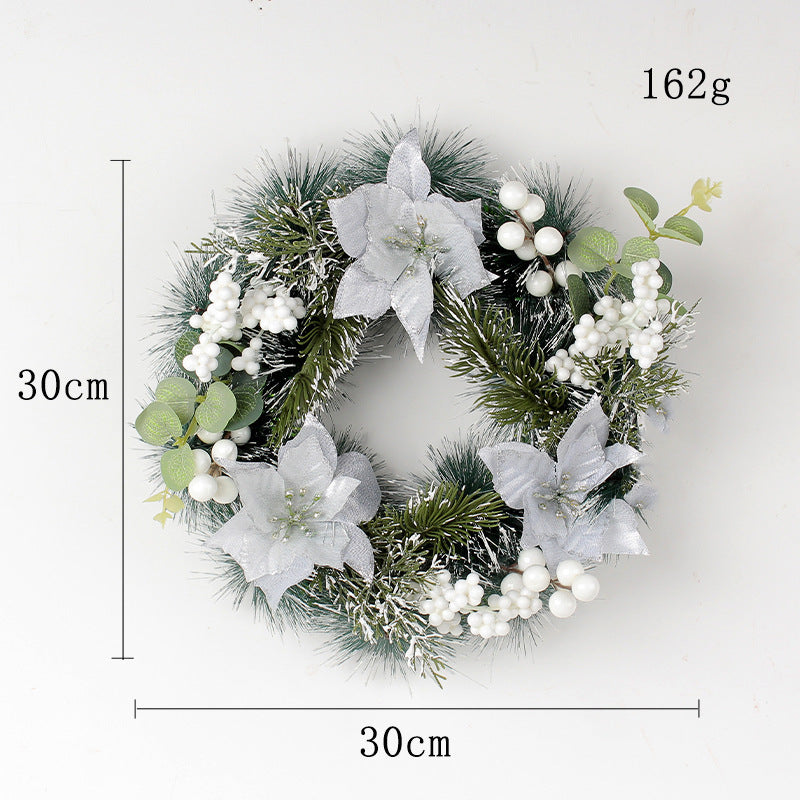 Christmas Simulation Pinecone Wreath – Door Hanging Holiday Decoration | Pixel & Parcel Co.