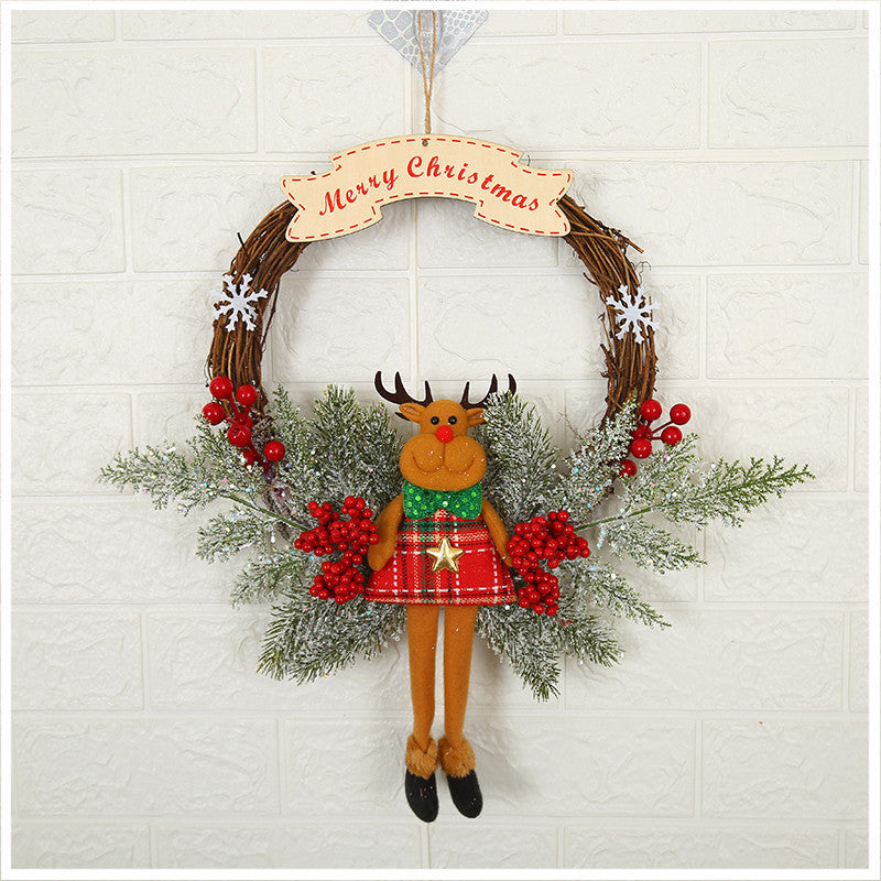Christmas Decorations Garland Wreath – 30CM Handmade Holiday Ornament (Variety Styles) | Pixel & Parcel Co.