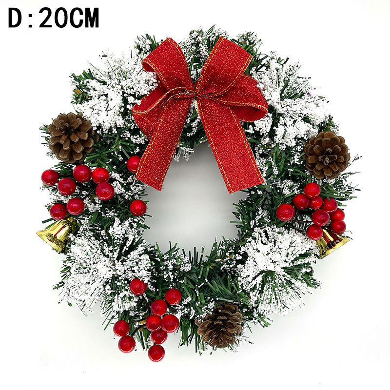 Handmade Christmas Festival Wreath – 20/30/40CM Semi-Mechanical Decoration | Pixel & Parcel Co.