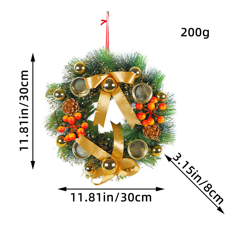 Christmas Candlestick Wreath – Holiday Wedding Table Decoration | Pixel & Parcel Co.