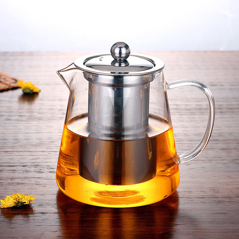 Flower Teapot with Stainless Steel Infuser — Tea Set