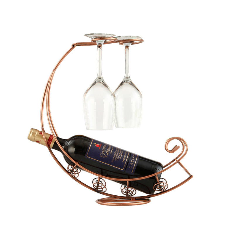 European Style Stainless Steel Wine Glass Rack – Countertop Wine Holder & Display Stand