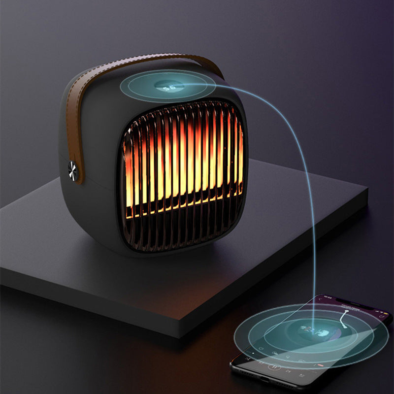 Home Bluetooth White Noise Desktop Heater – PTC Ceramic Mini Heater with Timer & Multiple Colors