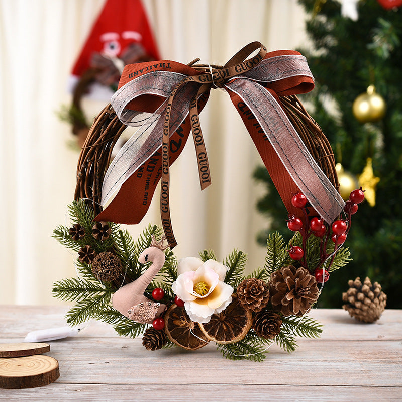 Christmas Decorations Garland Wreath – 30CM Handmade Holiday Ornament (Variety Styles) | Pixel & Parcel Co.