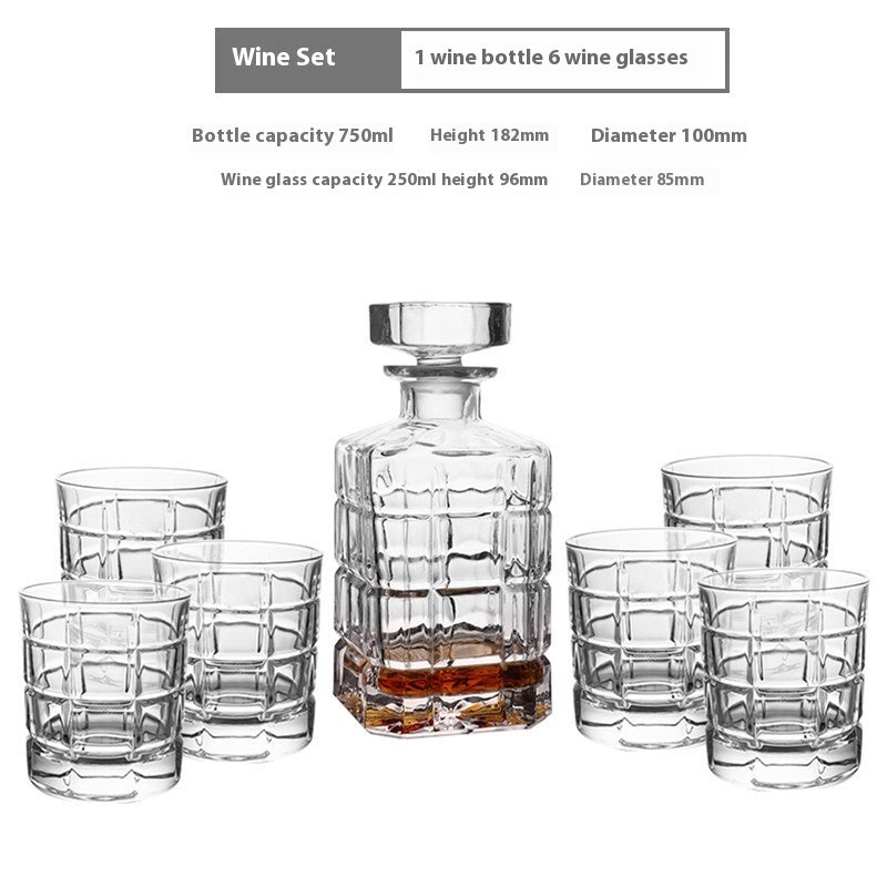 Creative Whiskey Glass Set – Flowering Crystal Liquor Glasses (201–300ml)