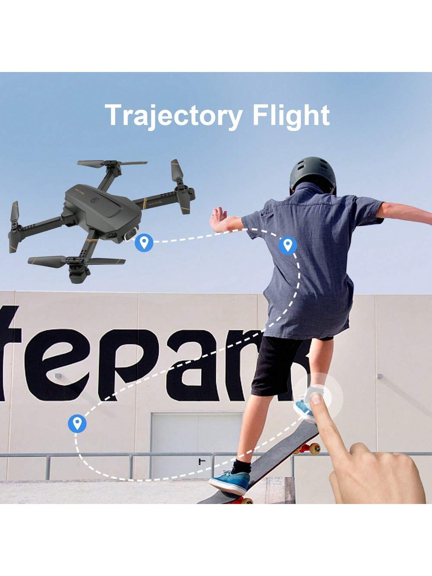 4DRC V4 Foldable Mini Drone with Camera — 4K/1080P HD, 3 Batteries