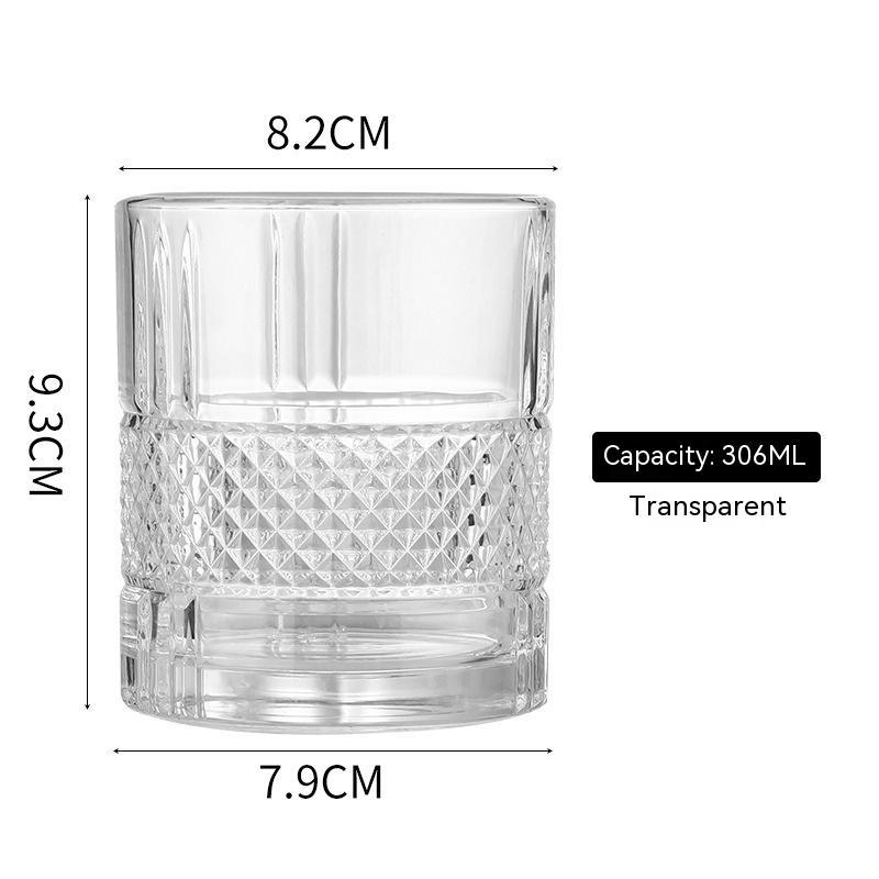 Gold Whiskey Glass – Elegant Household Crystal Wine Glass