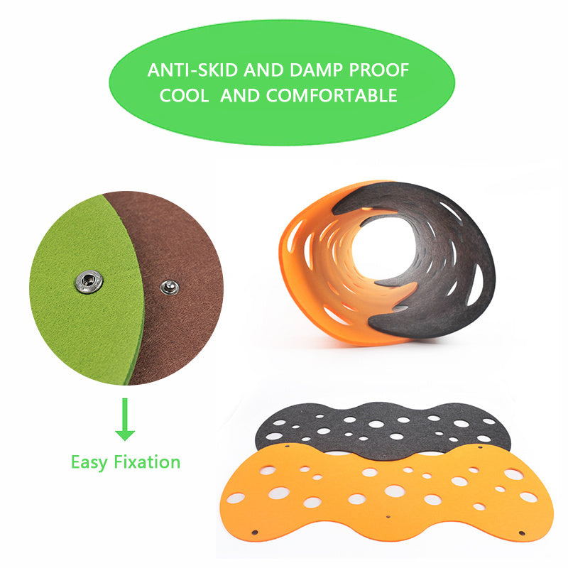 Cat Tunnel Toy with Felt Pom – Collapsible Interactive Tube & Kitten Nest