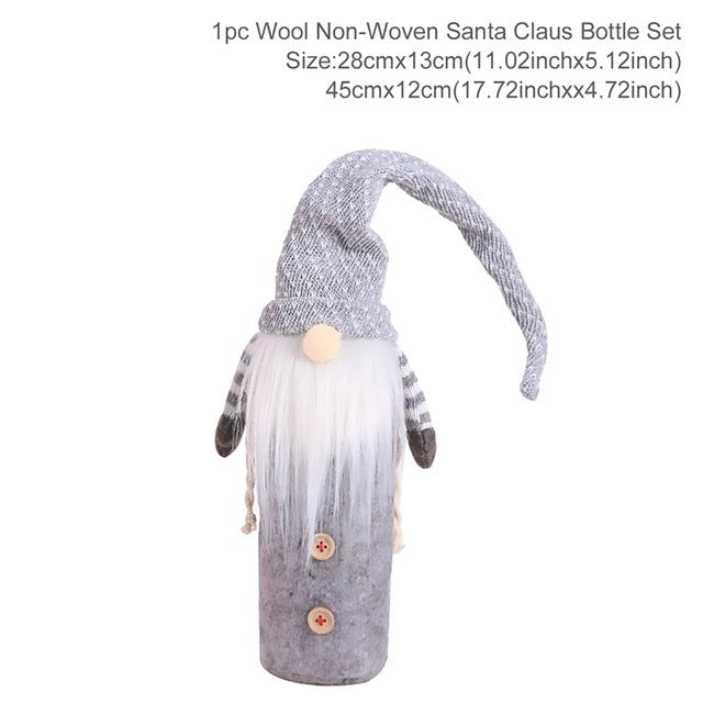 Christmas Wine Bottle Socks – Festive Holiday Decorations