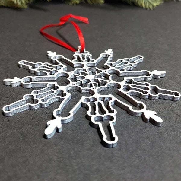 Christmas Tree Snowflake Hanging Pendant – Holiday Decoration Ornament | Pixel & Parcel Co.
