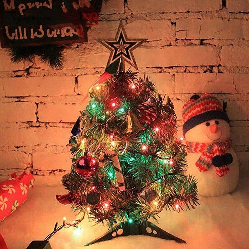 60CM Long Tabletop Artificial Mini Christmas Tree with LED Lights – Holiday Decoration | Pixel & Parcel Co.