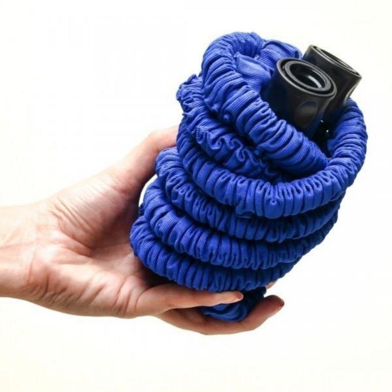 “Pixel & Parcel expandable hose coiled neatly”