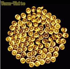 Solar LED Christmas String Lights – Outdoor Waterproof Garden Decoration | Pixel & Parcel Co.
