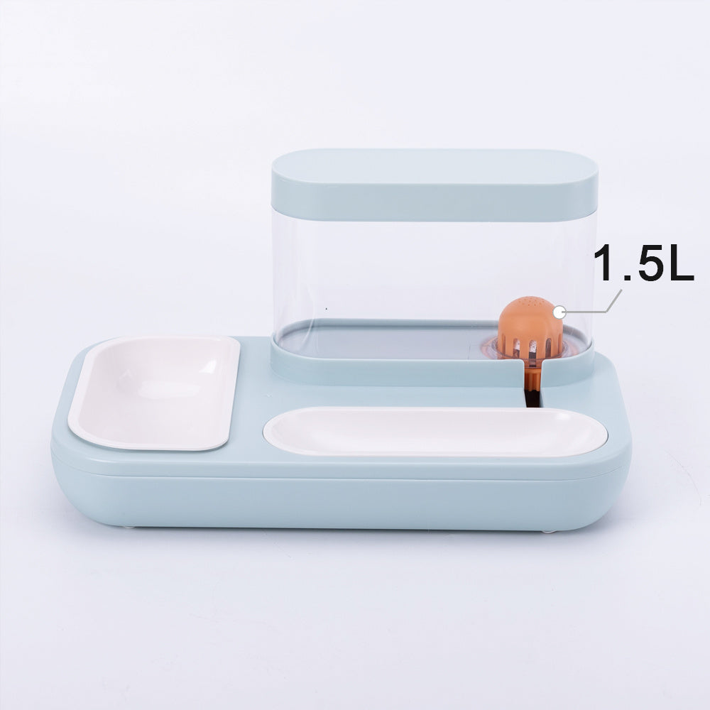 Automatic Pet Cat Feeder & Water Dispenser – 1500ml Double Bowl Design