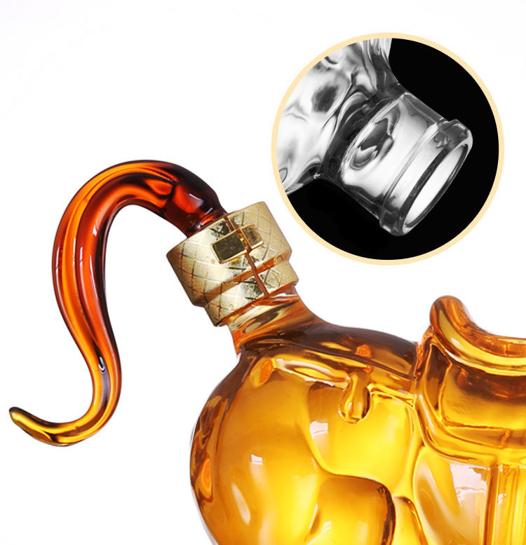 High Borosilicate Glass Craft Wine Bottle – Ginseng & Health Wine Decanter