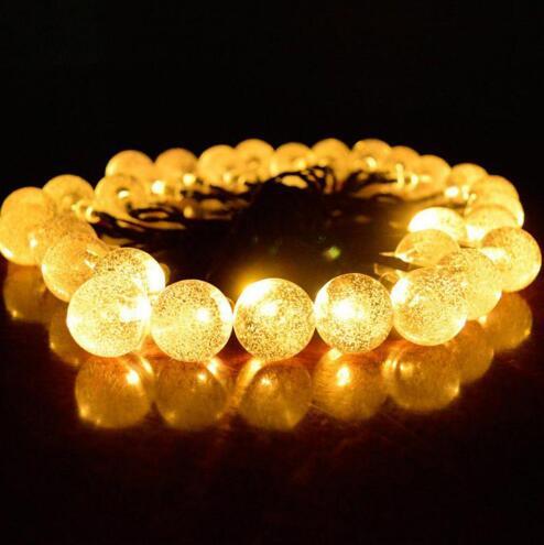 Crystal Solar LED Lamp String Lights – Outdoor Christmas Garden Decoration