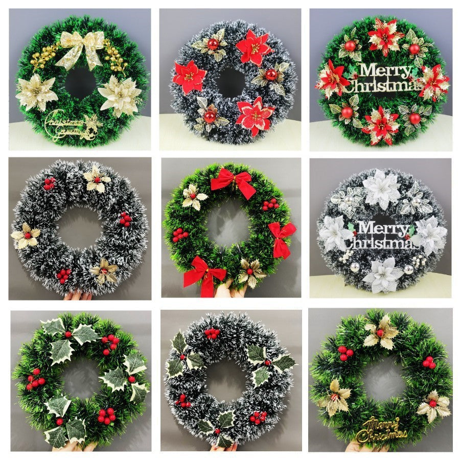 Christmas Festival Wreath – Decorative Door & Window Hanging (Multiple Sizes & Styles) | Pixel & Parcel Co.