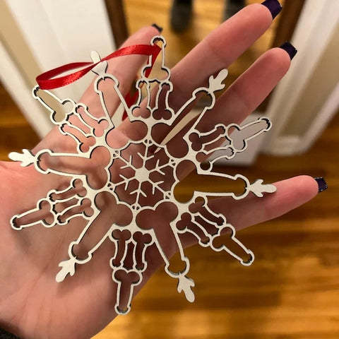 Christmas Tree Snowflake Hanging Pendant – Holiday Decoration Ornament | Pixel & Parcel Co.