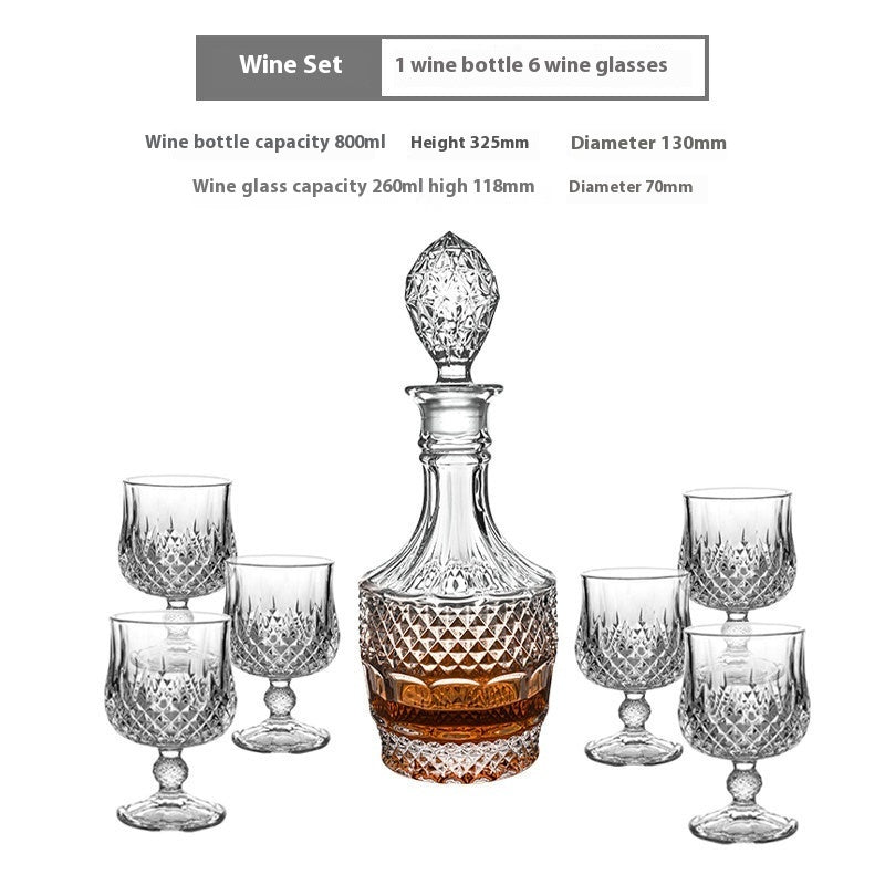 Creative Whiskey Glass Set – Flowering Crystal Liquor Glasses (201–300ml)