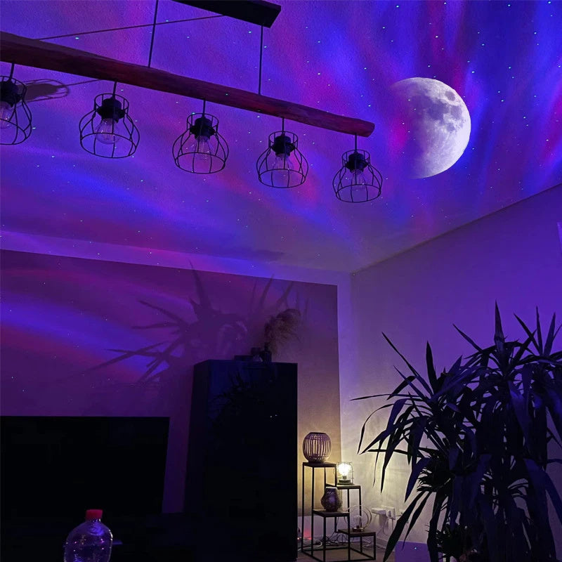 Aurora Borealis Starlight Projector LED Galaxy Star Atmosphere Night Light