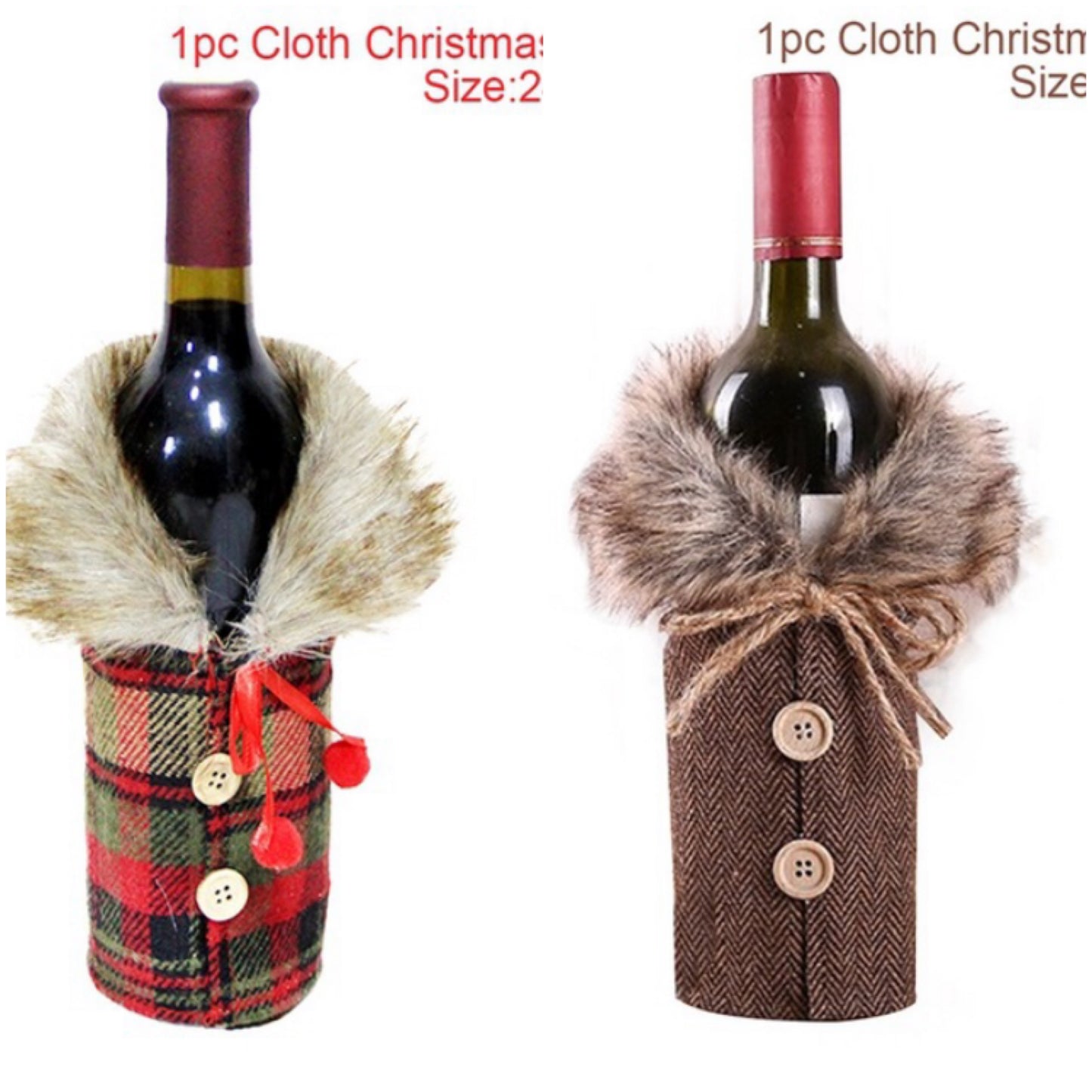 Christmas Wine Bottle Socks – Festive Holiday Decorations