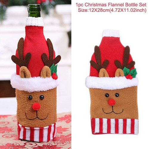 Christmas Wine Bottle Socks – Festive Holiday Decorations
