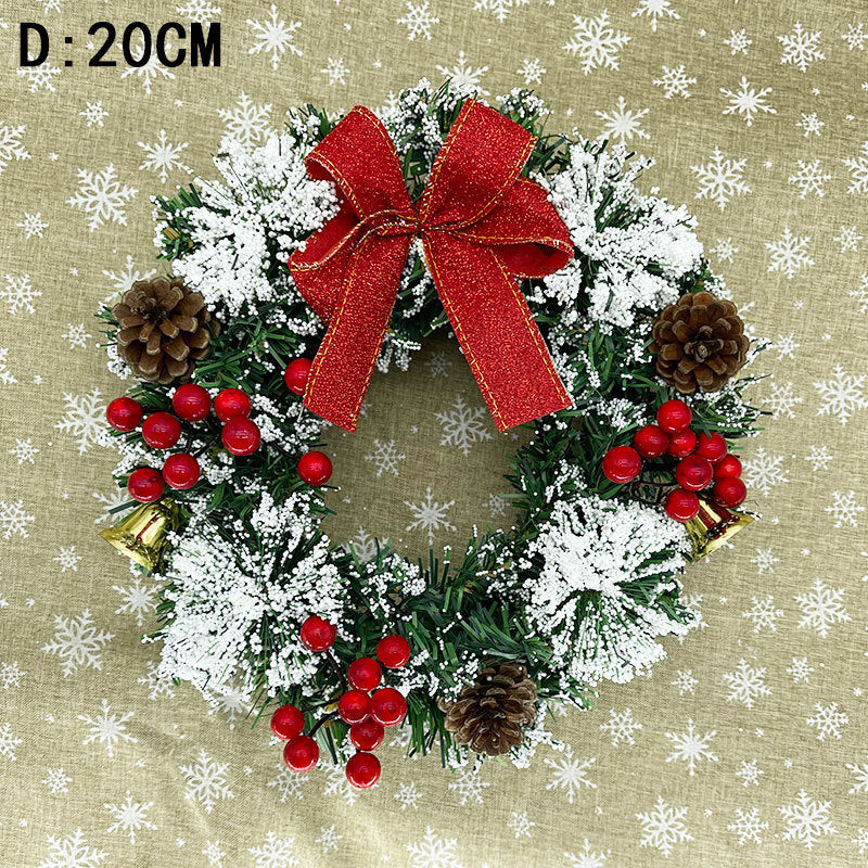 Handmade Christmas Festival Wreath – 20/30/40CM Semi-Mechanical Decoration | Pixel & Parcel Co.