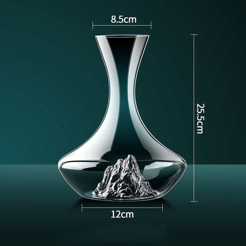 Iceberg Crystal Red Wine Decanter – Elegant Home Bar Glassware