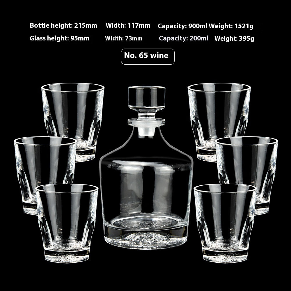Creative Whiskey Glass Set – Flowering Crystal Liquor Glasses (201–300ml)