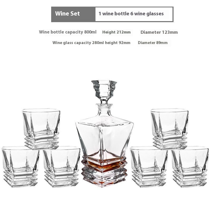 Creative Whiskey Glass Set – Flowering Crystal Liquor Glasses (201–300ml)