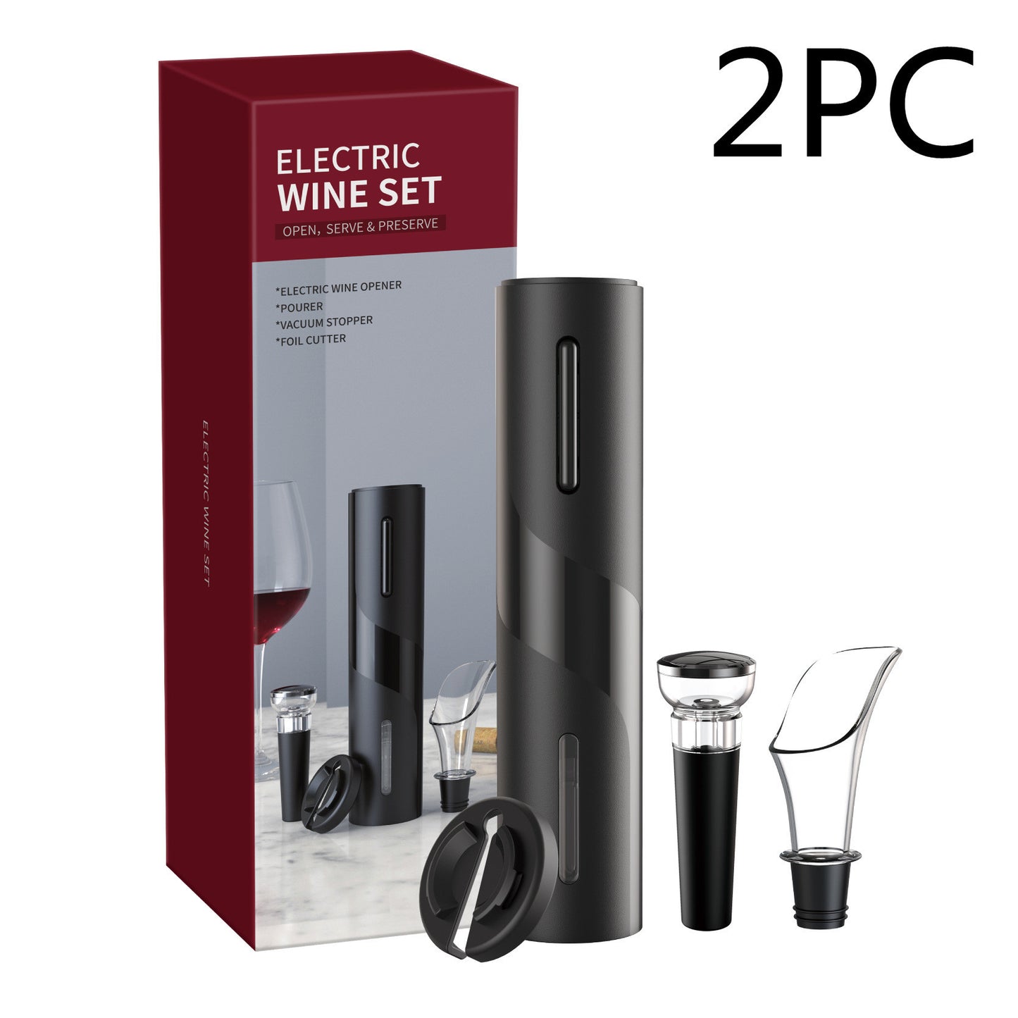 Rechargeable Electric Wine Opener – Automatic Corkscrew with Charger