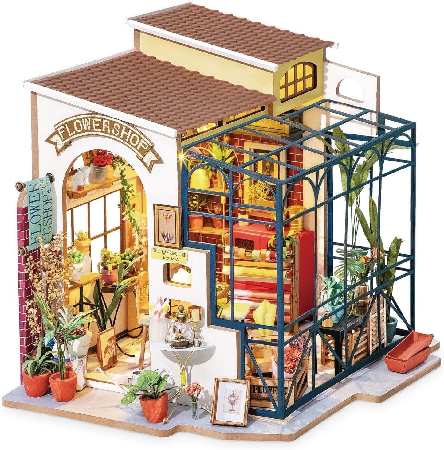 ROBOTIME Rolife DIY Miniature House Kit – Emily’s Flower Shop (DG145)