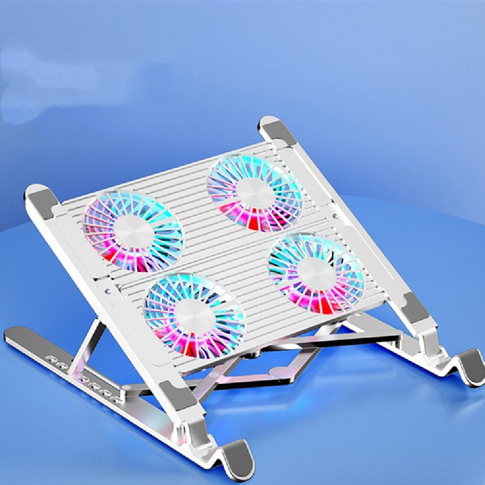 Foldable Laptop Stand with Cooling Fan Radiator – Dual / Quad Fan Options (14″-17″)