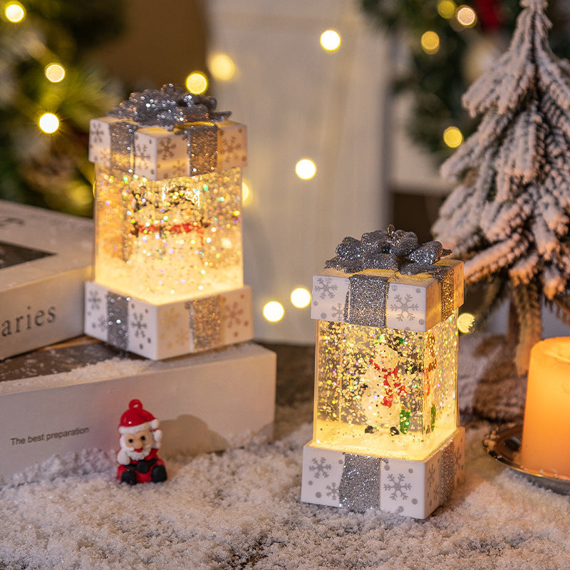 Crystal Ball Christmas Gift Box Lights – Festive Holiday Decoration