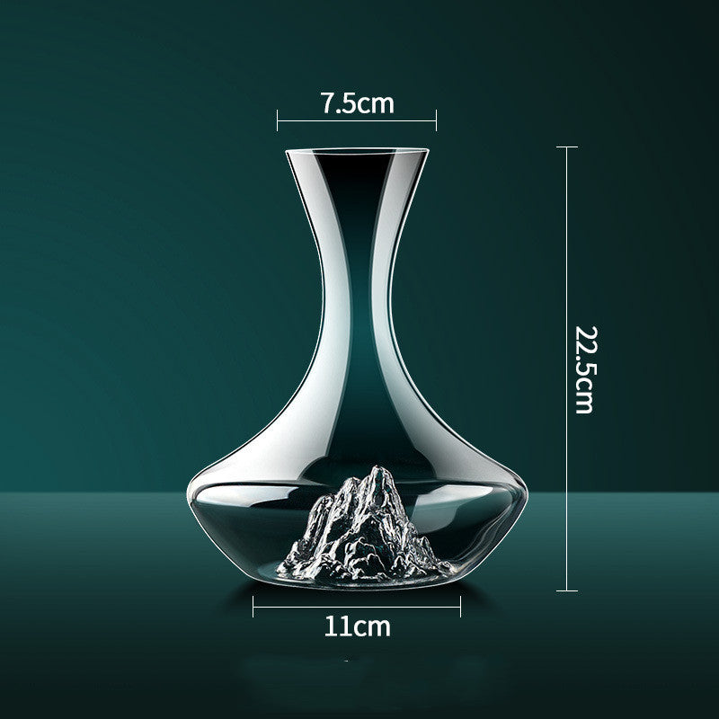 Iceberg Crystal Red Wine Decanter – Elegant Home Bar Glassware