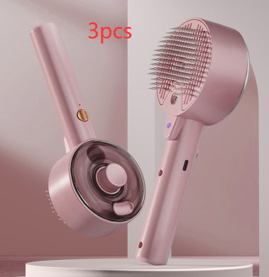 Animal Hair Remover Steam Brush – Self-Cleaning Grooming Brush for Dogs & Cats